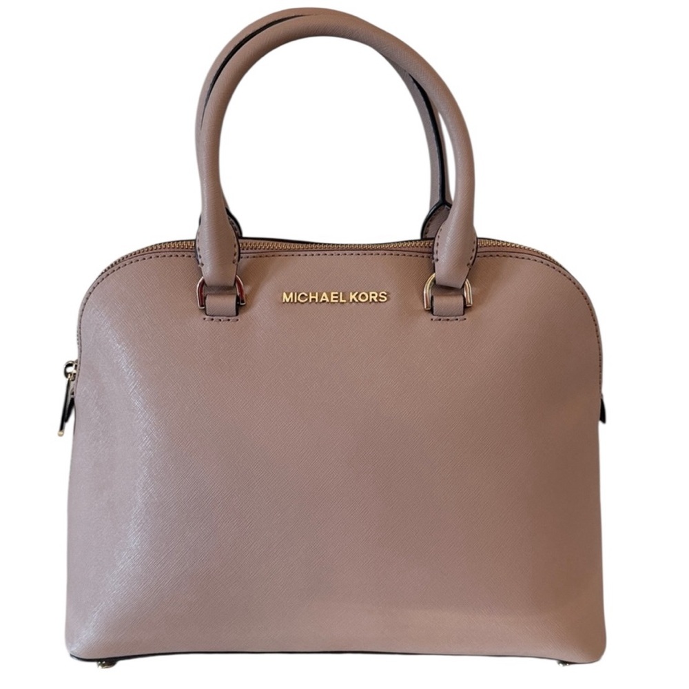 Expires in five hours Michael Kors Tan -Pink Satchel - Picture 7 of 14